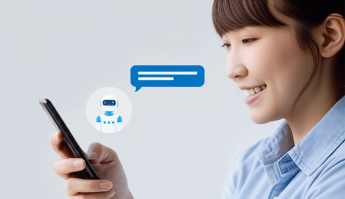 User communicates  with AI Chatbot